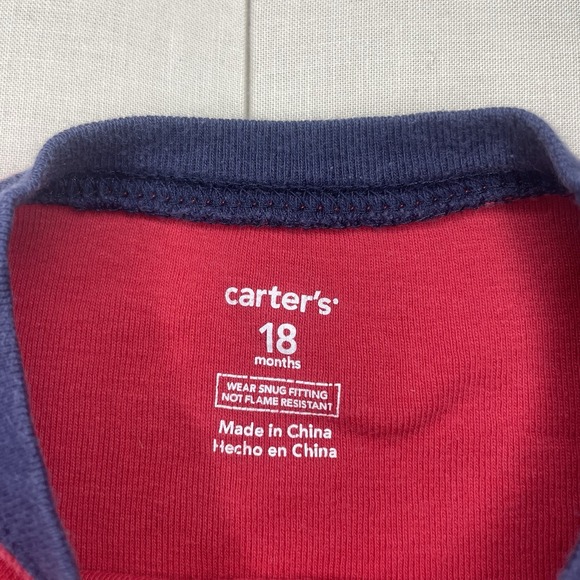 Boy 18M Clothing Bundle – Toy Story Rex Tee, Carter's Firetruck Shirt, Pants 4pc - Picture 8 of 16